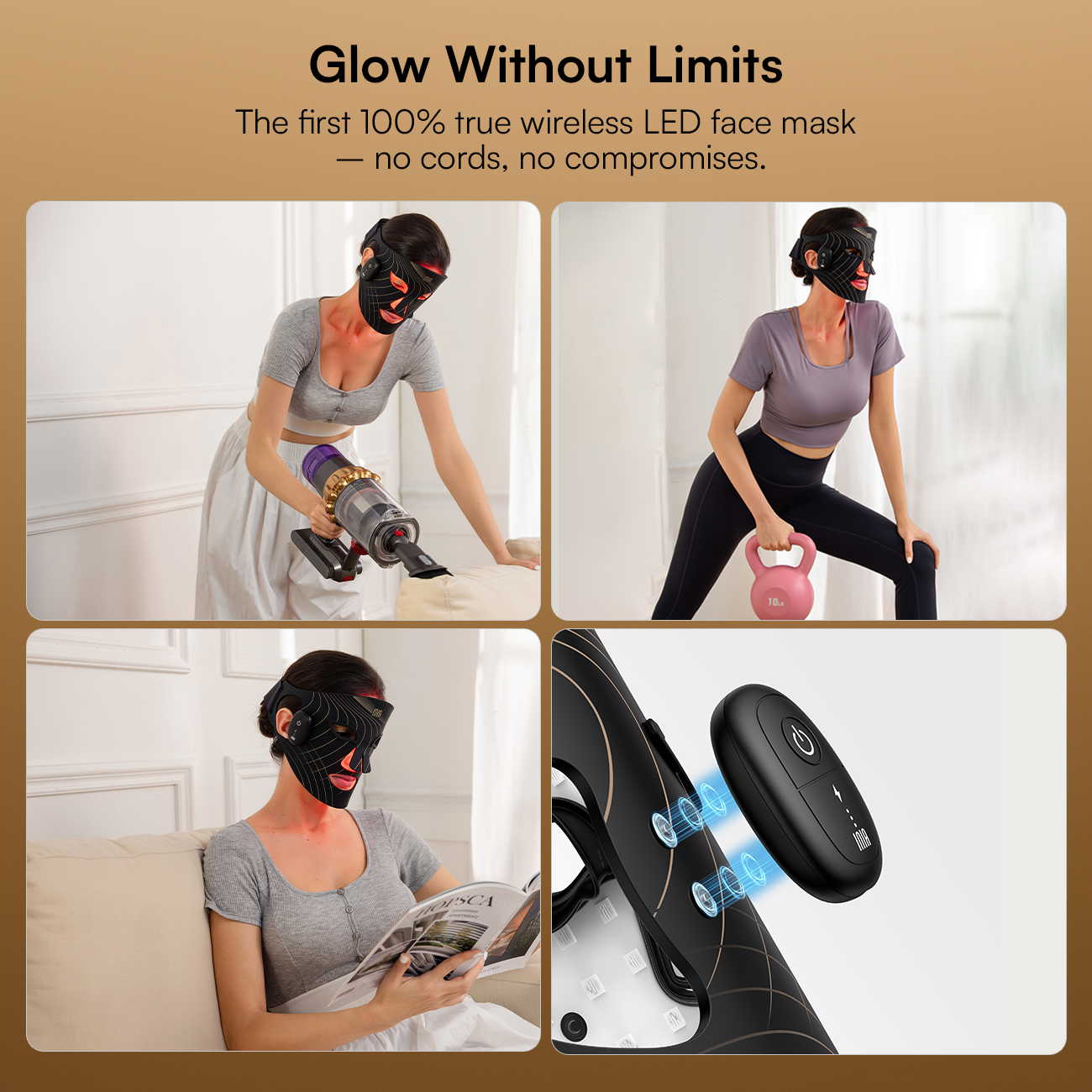 SORA Wireless Red Light Therapy Mask